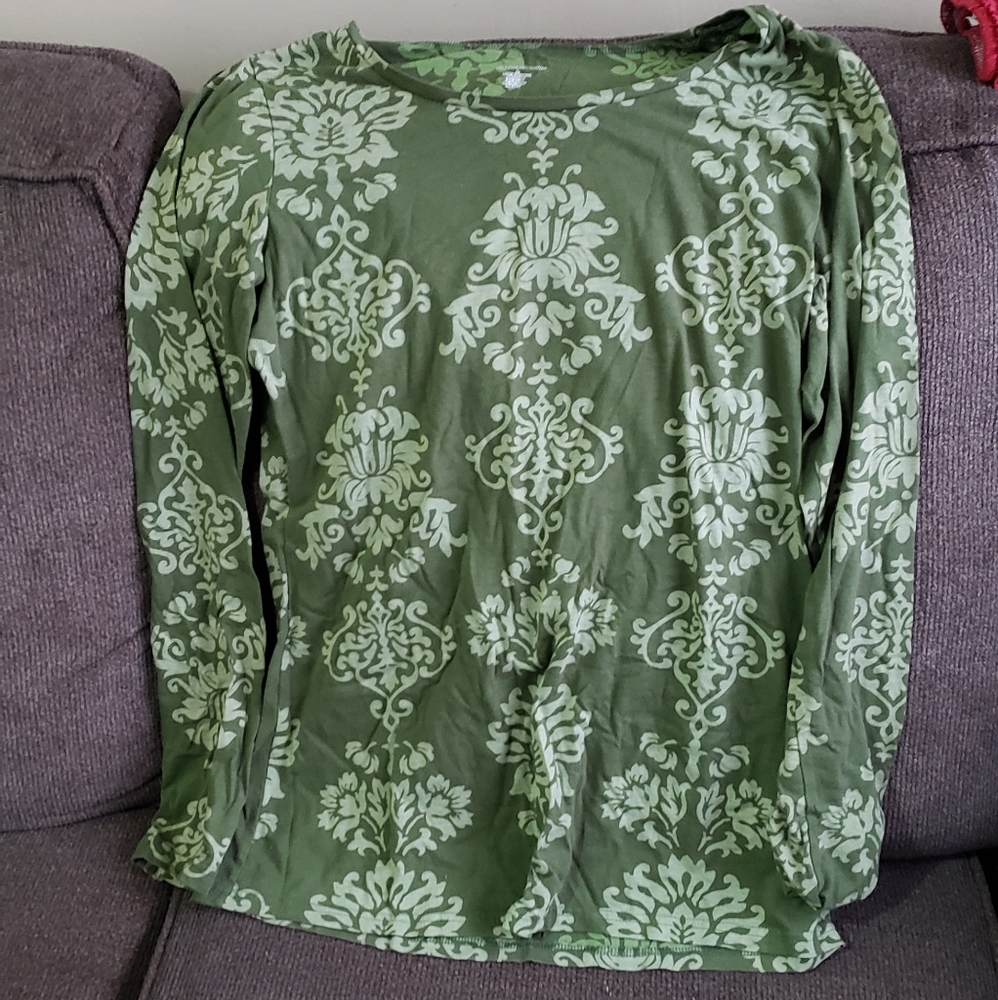 Massini Womens Large Long Sleeve Blouse